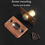 Serratura a cilindro per porta in acciaio inossidabile e rame per uso domestico, Black, Antique Red, Gold