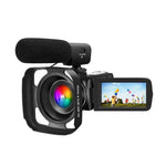 Videocamera digitale 4K touchscreen IPS 3" zoom 18X WiFi