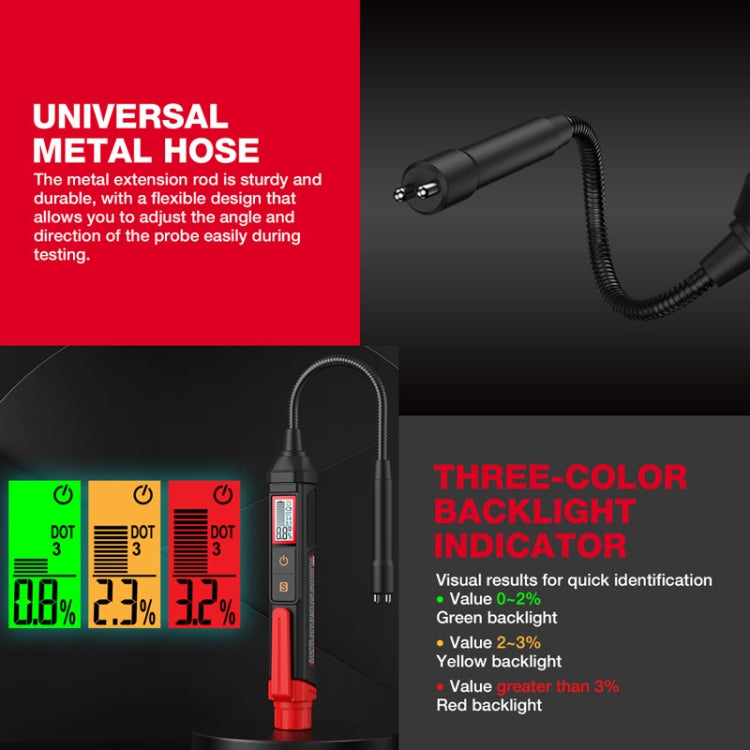 Penna di rilevamento dell'umidità del liquido freni per motociclette HABOTEST HT663L, HT663L