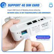 Router wireless 4G WiFi6 VOLTE CPE con scheda SIM RJ45+RJ11, spina UE, B818PRO European Version