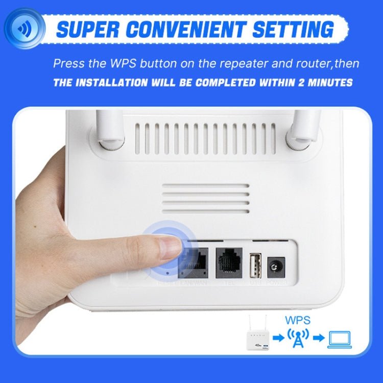 Router wireless 4G WiFi6 VOLTE CPE con scheda SIM RJ45+RJ11, spina UE, B818PRO European Version