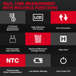 Termometro digitale doppio canale HABOTEST HT617B