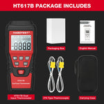 Termometro digitale doppio canale HABOTEST HT617B