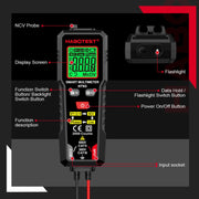 HABOTEST HT93 Multimetro completamente automatico intelligente anti-burn-in con rilevamento della sequenza di fase, HT93