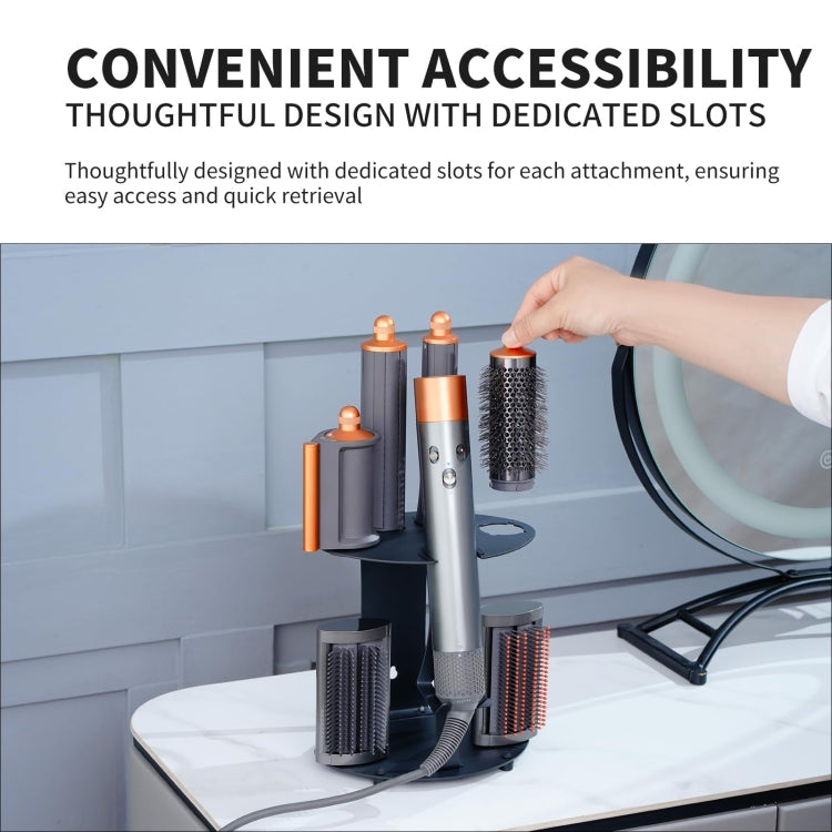 Supporto da tavolo e parete per Dyson Airwrap in acciaio