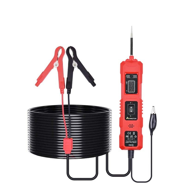 Penna per test di guida del sistema elettrico del circuito dell'auto multifunzionale EM286, Red 4m, Red 4.5m, Blue 4m, Blue 4.5m
