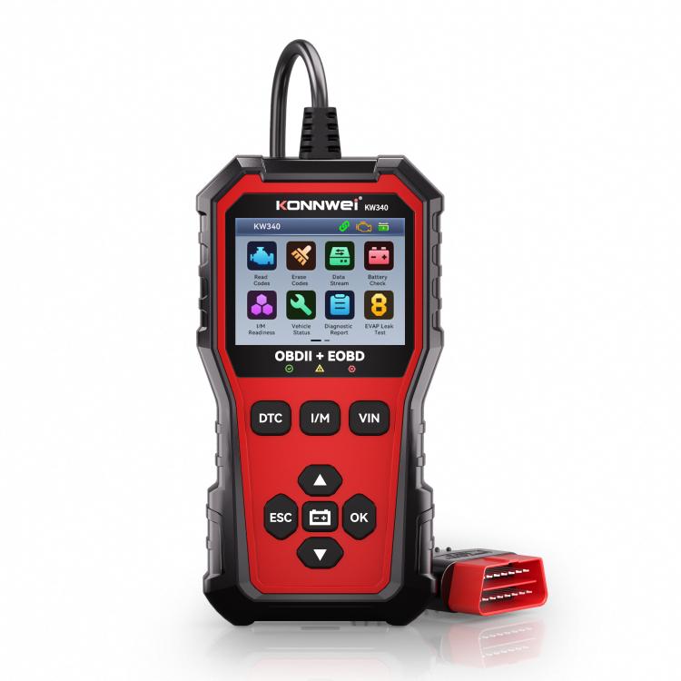 Lettore codici motore OBDII KW340 con display TFT 2,8 pollici