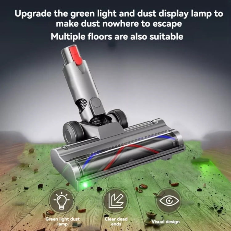 Aspirapolvere leggero a trasmissione diretta con spazzola per pavimenti e luci LED antipolvere, For Dyson V7 V8 V10 V11 V15, For Dyson V6, For Dyson V10 Slim / V12 Slim