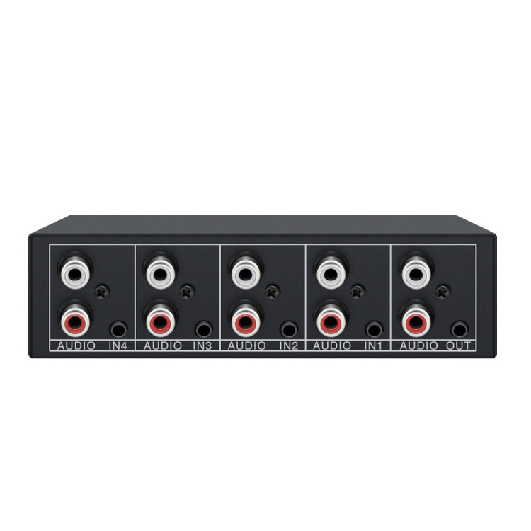 4 In 1 Out 3.5mm + RCA Audio Switcher 4 Canali Convertitore Audio, AUX -401