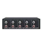 Switcher audio 4 ingressi 1 uscita 3.5mm + RCA AUX