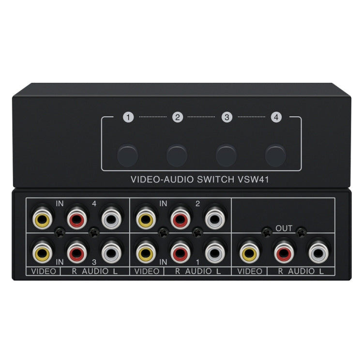 VSW41 AV 4 ingressi 1 uscita RCA Lotus Interface Audio e Video Switcher, VSW41