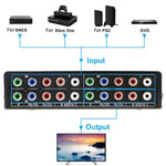 Selettore video componente 3 in 1 out Scatola di commutazione video YPbPr