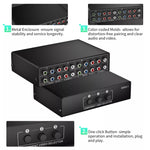 Selettore video componente 3 in 1 out Scatola di commutazione video YPbPr