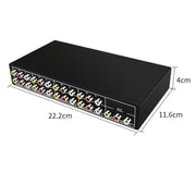 VSW81 AV 8 In 1 Out Audio e Video Switcher RCA Switch Splitter, VSW81