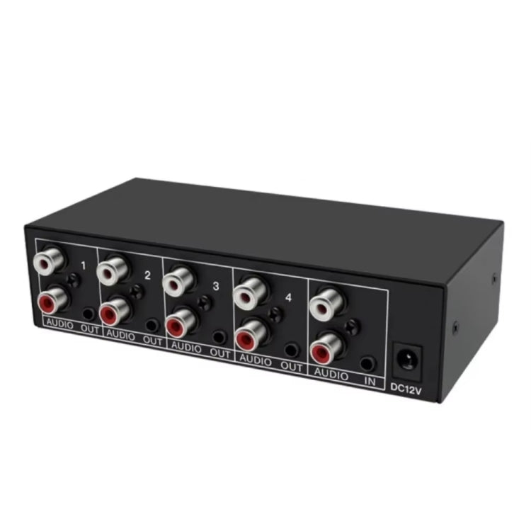 Distributore audio stereo 1 in 4 out 3,5 mm con RL
