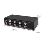 Distributore audio stereo 1 in 4 out 3,5 mm con RL