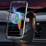 Supporto per cellulare con ricarica wireless e apertura e chiusura automatica del sensore a infrarossi per auto C3