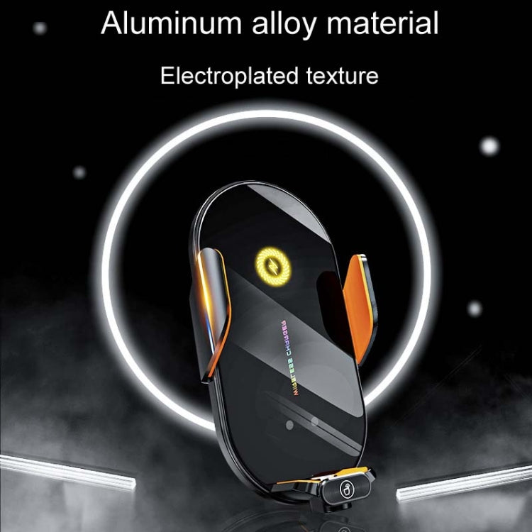 Supporto per cellulare con ricarica wireless e apertura e chiusura automatica del sensore a infrarossi per auto C3