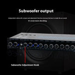 ADL-EQ9 Car Audio Equalizzatore a 9 bande EQ Tuning Crossover Amplificatore, ADL-EQ9