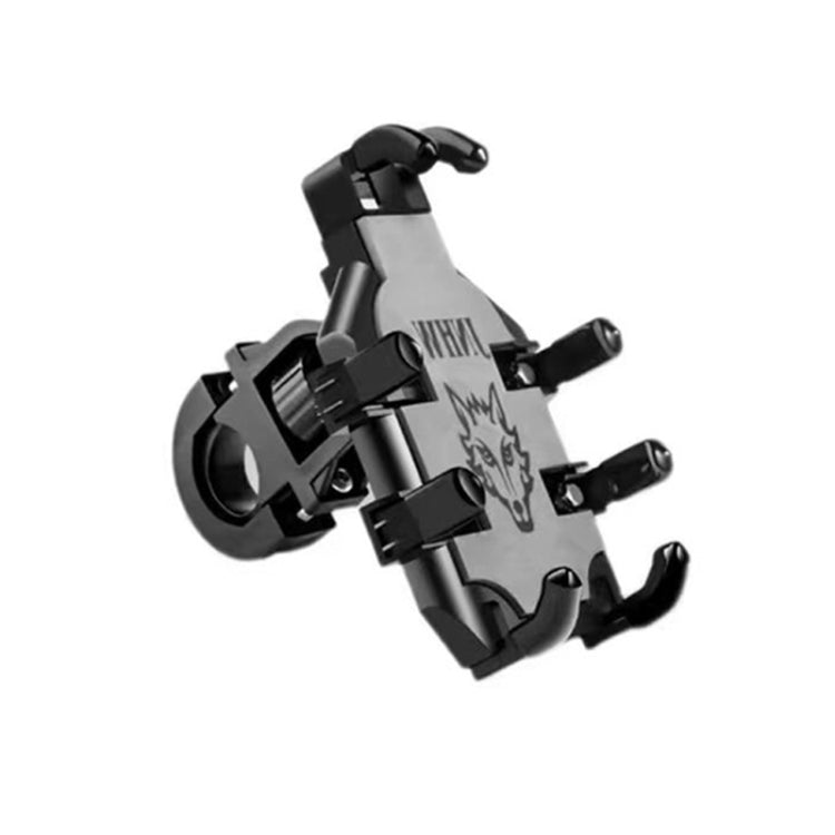 Supporto antiurto per navigazione cellulare JNHW per motocicletta e bicicletta, a otto artigli, For Handlebar, For Rearview Mirror