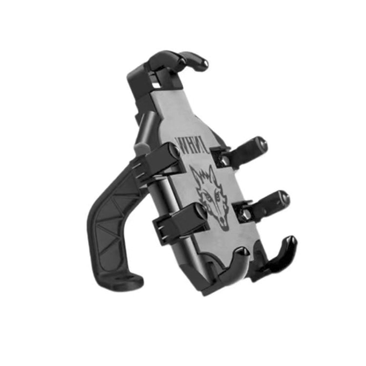 Supporto antiurto per navigazione cellulare JNHW per motocicletta e bicicletta, a otto artigli, For Handlebar, For Rearview Mirror