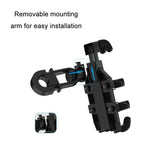 Supporto antiurto per navigazione cellulare JNHW per motocicletta e bicicletta, a otto artigli, For Handlebar, For Rearview Mirror