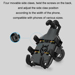 Supporto antiurto per navigazione cellulare JNHW per motocicletta e bicicletta, a otto artigli, For Handlebar, For Rearview Mirror