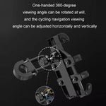 Supporto antiurto per navigazione cellulare JNHW per motocicletta e bicicletta, a otto artigli, For Handlebar, For Rearview Mirror