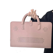 Custodia protettiva per laptop in PU stile ragazza rosa con maniglia, 14 Inch, 15.6 / 16 Inch