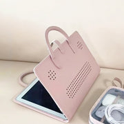 Custodia protettiva per laptop in PU stile ragazza rosa con maniglia, 14 Inch, 15.6 / 16 Inch