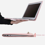 Custodia protettiva per laptop in PU stile ragazza rosa con maniglia, 14 Inch, 15.6 / 16 Inch