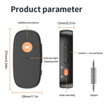 Adattatore convertitore per ricevitore e trasmettitore Bluetooth per auto AUX 2 in 1, chiamata in vivavoce, 2-in-1