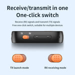 Adattatore convertitore per ricevitore e trasmettitore Bluetooth per auto AUX 2 in 1, chiamata in vivavoce, 2-in-1