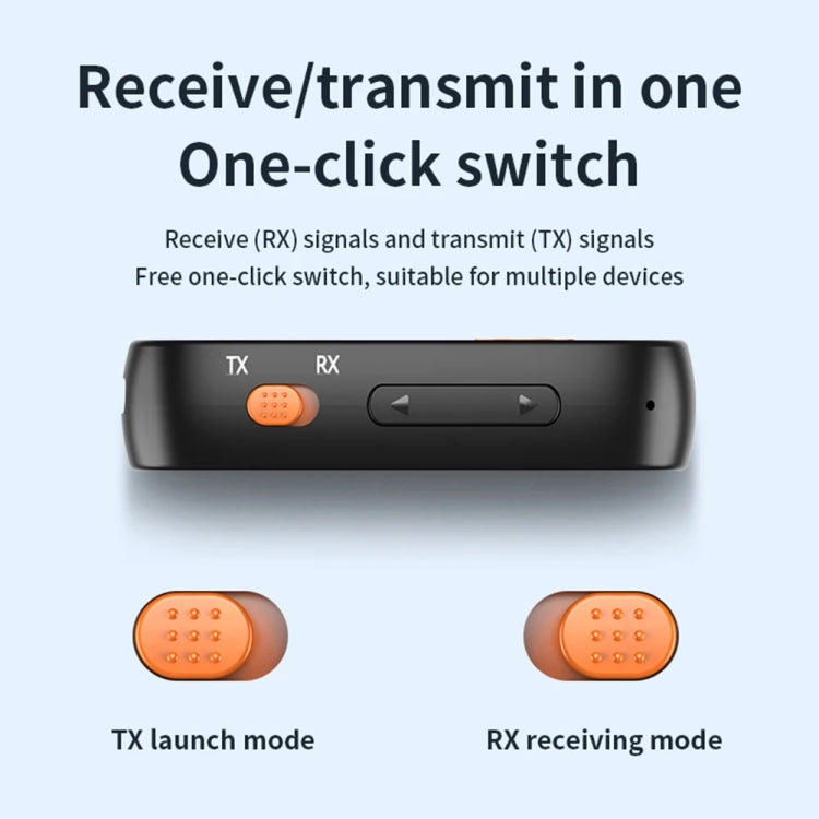Adattatore convertitore per ricevitore e trasmettitore Bluetooth per auto AUX 2 in 1, chiamata in vivavoce, 2-in-1