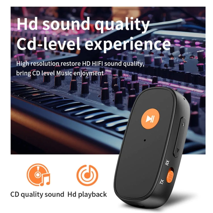 Adattatore convertitore per ricevitore e trasmettitore Bluetooth per auto AUX 2 in 1, chiamata in vivavoce, 2-in-1