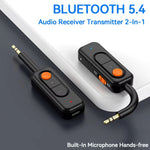 Ricevitore trasmettitore Bluetooth 3 in 1 con adattatore Bluetooth per auto Call Aux, 2-in-1