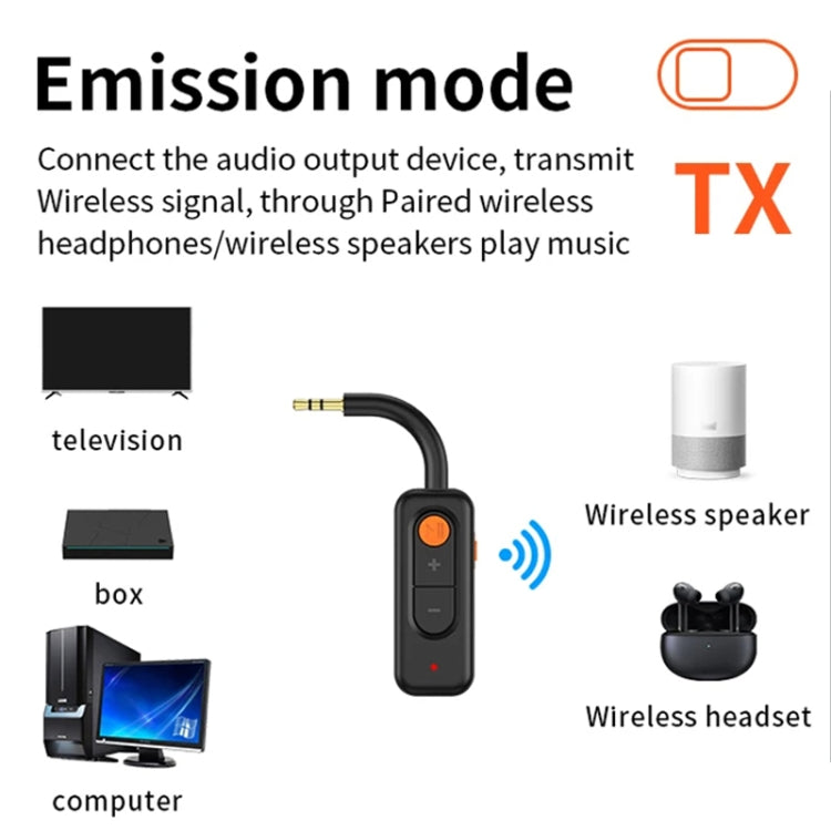 Ricevitore trasmettitore Bluetooth 3 in 1 con adattatore Bluetooth per auto Call Aux, 2-in-1