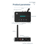 D9 2 in 1 vecchio stile audio auto ricevitore trasmettitore Bluetooth adattatore musicale NFC Bluetooth, D9 2-in-1