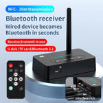 D9 2 in 1 vecchio stile audio auto ricevitore trasmettitore Bluetooth adattatore musicale NFC Bluetooth, D9 2-in-1