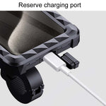 Supporto di navigazione per cellulare impermeabile girevole fisso per bicicletta, Handlebar Model, Rearview Mirror Model