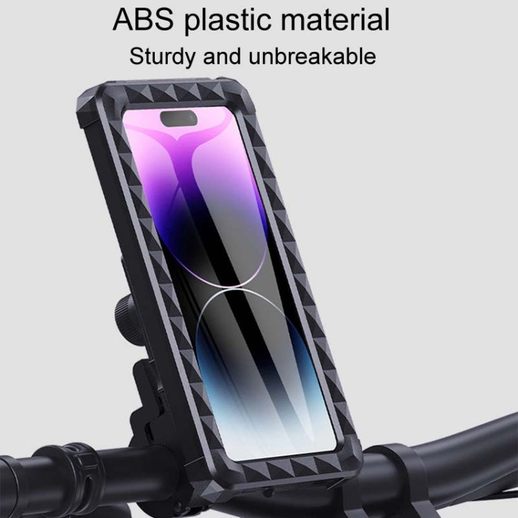 Supporto di navigazione per cellulare impermeabile girevole fisso per bicicletta, Handlebar Model, Rearview Mirror Model