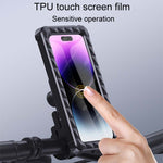 Supporto di navigazione per cellulare impermeabile girevole fisso per bicicletta, Handlebar Model, Rearview Mirror Model