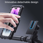 Supporto di navigazione per cellulare impermeabile girevole fisso per bicicletta, Handlebar Model, Rearview Mirror Model