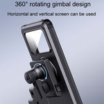 Supporto di navigazione per cellulare impermeabile girevole fisso per bicicletta, Handlebar Model, Rearview Mirror Model