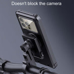 Supporto di navigazione per cellulare impermeabile girevole fisso per bicicletta, Handlebar Model, Rearview Mirror Model