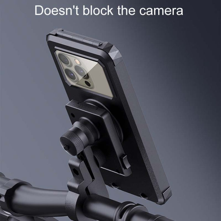 Supporto di navigazione per cellulare impermeabile girevole fisso per bicicletta, Handlebar Model, Rearview Mirror Model
