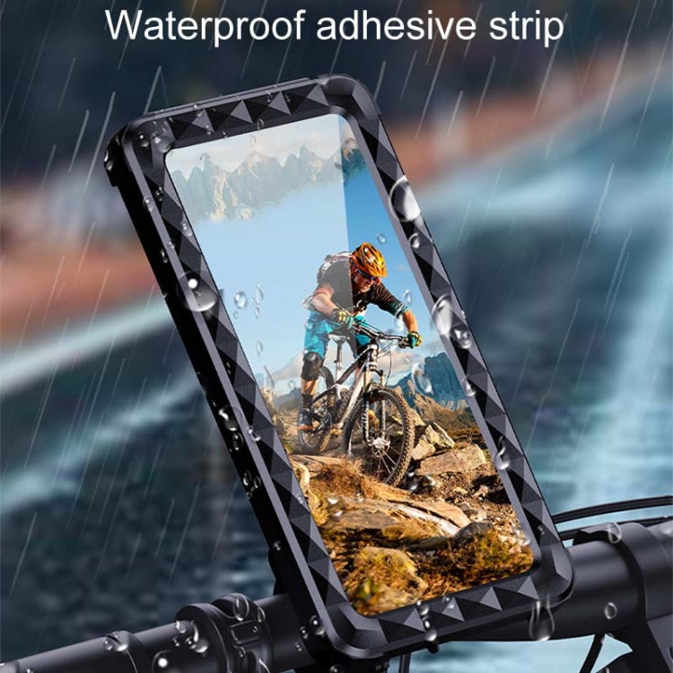 Supporto di navigazione per cellulare impermeabile girevole fisso per bicicletta, Handlebar Model, Rearview Mirror Model