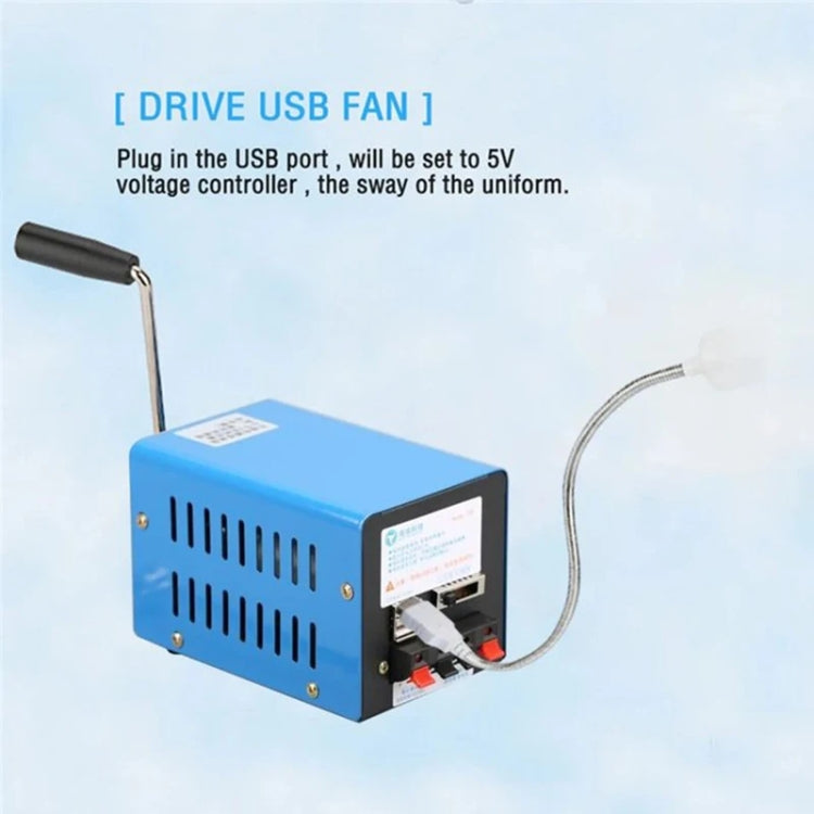 Generatore a manovella 20W con porta USB per emergenze