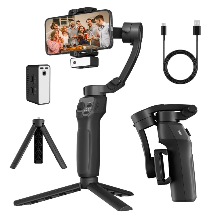 Stabilizzatore palmare Smart Gimbal anti-vibrazione a tre assi con Face Follow Shot, F11 (White), F11 (Black)