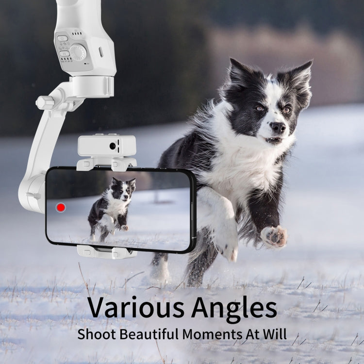 Stabilizzatore palmare Smart Gimbal anti-vibrazione a tre assi con Face Follow Shot, F11 (White), F11 (Black)